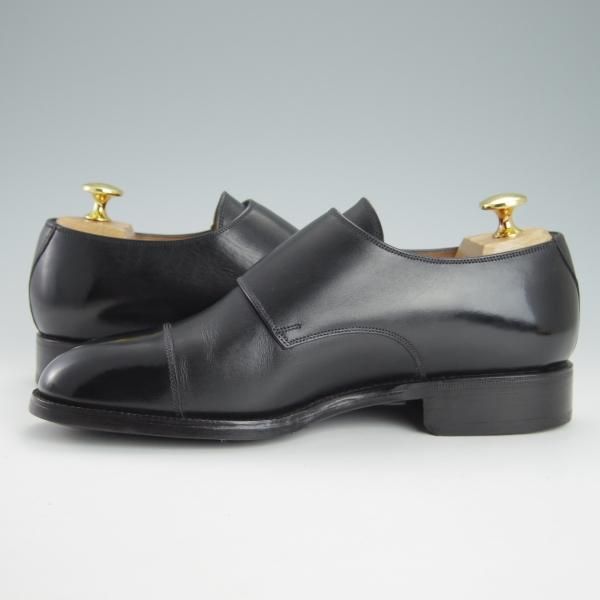 極美品★(スペイン製)YANKO/ヤンコ SIZE 23【パターンオーダー品★グッドイヤーウェルテッド製法/ダブルモンク】カーフ/黒★g452