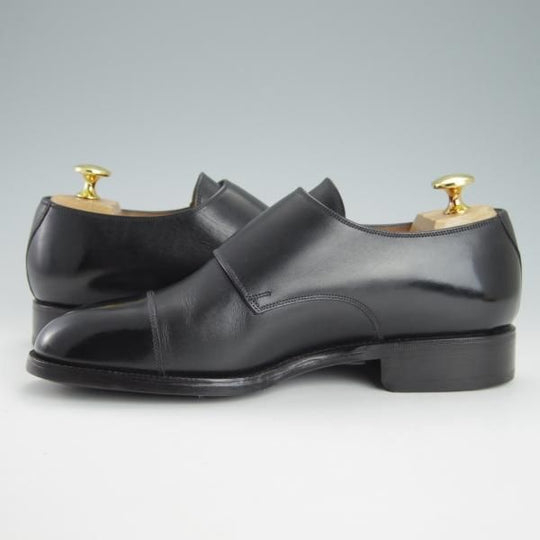 極美品★(スペイン製)YANKO/ヤンコ SIZE 23【パターンオーダー品★グッドイヤーウェルテッド製法/ダブルモンク】カーフ/黒★g452