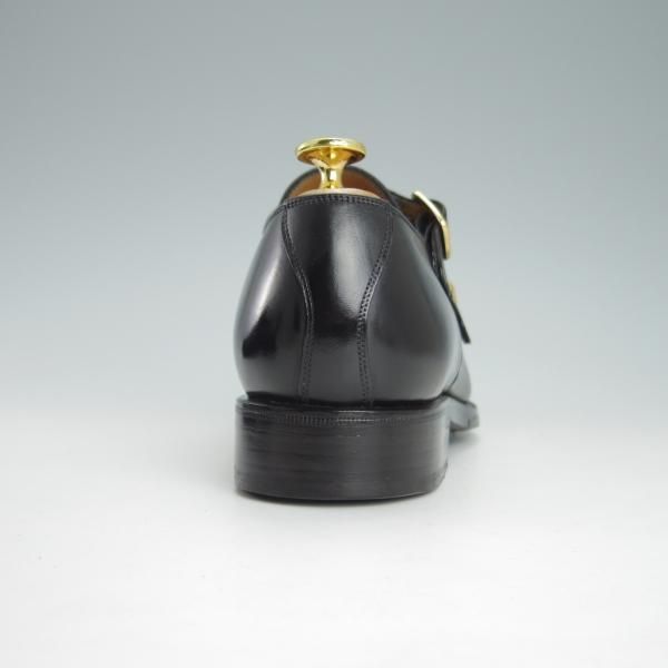 極美品★(スペイン製)YANKO/ヤンコ SIZE 23【パターンオーダー品★グッドイヤーウェルテッド製法/ダブルモンク】カーフ/黒★g452