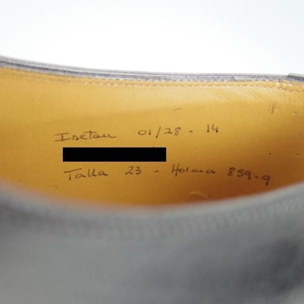 極美品★(スペイン製)YANKO/ヤンコ SIZE 23【パターンオーダー品★グッドイヤーウェルテッド製法/ダブルモンク】カーフ/黒★g452