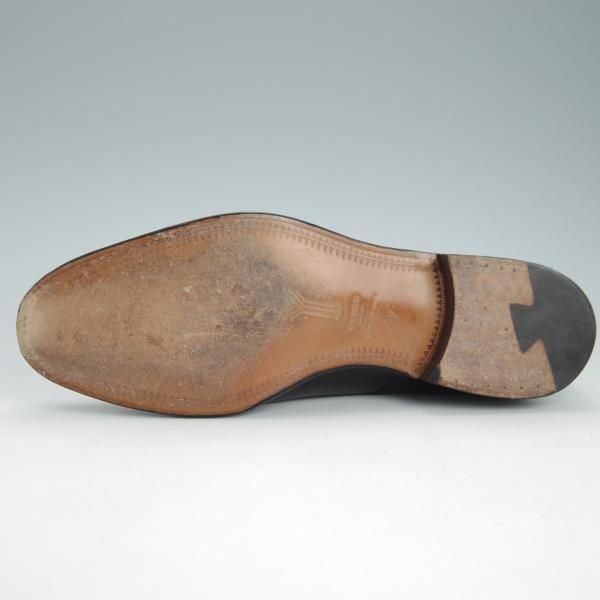 極美品★(スペイン製)YANKO/ヤンコ SIZE 7【グッドイヤーウェルテッド製法★36901/Vフロント】プレーントゥ/カーフ/黒/メンズ★g453