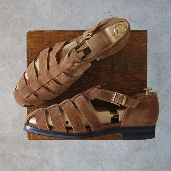 ほぼ未使用★パラブーツ SIZE 7【定価￥46,200-★トゥモローランド別注/FERRET】グルカサンダル/スエード/TOMORROWLAND/Paraboot★g454