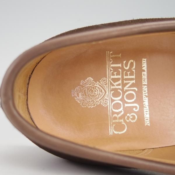 極上★クロケット&ジョーンズ 7.5E【定価￥74,800-★BOSTON 2/ボストン】376ラスト/コインローファー/濃茶/メンズ/Crockett&Jones★g455