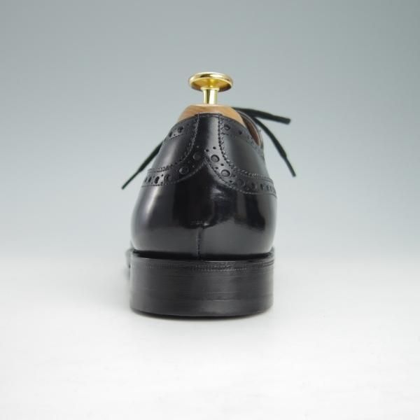 ほぼ試着程度★チャーチ 75F/UK7.5【定価￥124,300-★ディプロマット/DIPLOMAT】173ラスト/セミブローグ/黒/メンズ/Church's★g457