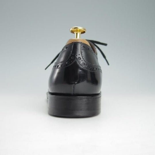 ほぼ試着程度★チャーチ 75F/UK7.5【定価￥124,300-★ディプロマット/DIPLOMAT】173ラスト/セミブローグ/黒/メンズ/Church's★g457