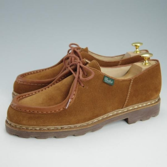 未使用★パラブーツ SIZE 40【定価￥71,500-★ミカエル/MICHAEL/ウイスキー】チロリアンシューズ/スエード/メンズ/Paraboot★g458