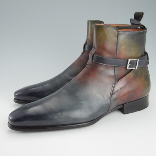 Santoni　ジッパーブーツ　美品 美品☆(伊)サントーニ SIZE 7.5【貴重☆ジョッパーブーツ風