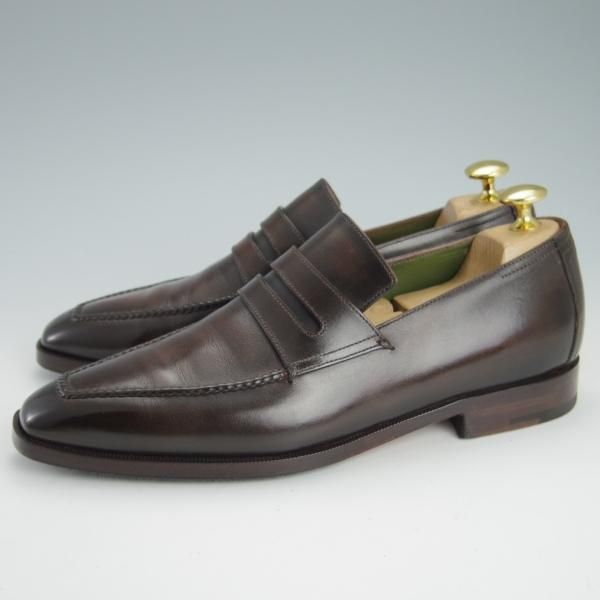 ★(仏)ベルルッティ SIZE 5【モデル定価￥291,500-★アンディ/ANDY】ヴェネチアレザー/コインローファー/濃茶/メンズ/Berluti★g461