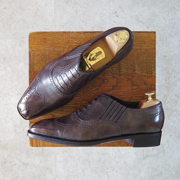 ★(英)アンソニー・クレバリー 5D【定価￥275,000-★CHURCHILL/チャーチル】Antique Steel Calf/レイジーマン/ANTHONY CLEVERLEY★g462