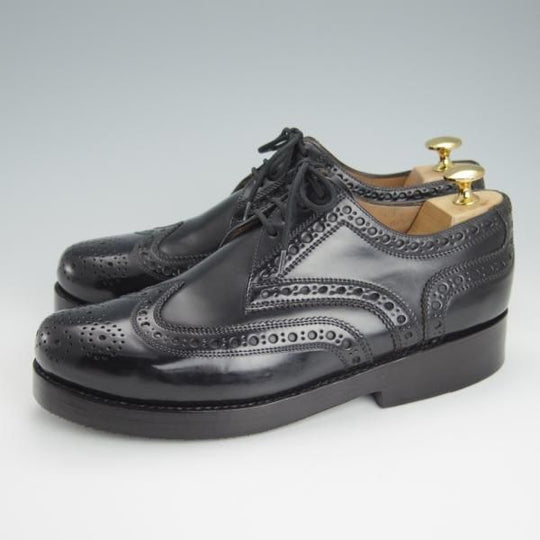 極美品★(独)ハインリッヒ・ディンケラッカー SIZE 6.5【現行定価￥193,600-★コードバン仕様/RIO/リオ】黒/Heinrich Dinkelacker★g464