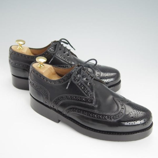 極美品★(独)ハインリッヒ・ディンケラッカー SIZE 6.5【現行定価￥193,600-★コードバン仕様/RIO/リオ】黒/Heinrich Dinkelacker★g464