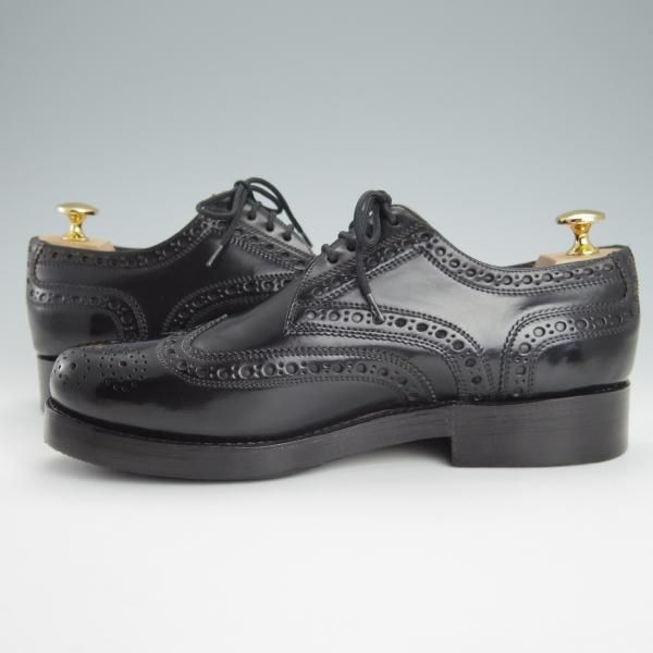 極美品★(独)ハインリッヒ・ディンケラッカー SIZE 6.5【現行定価￥193,600-★コードバン仕様/RIO/リオ】黒/Heinrich Dinkelacker★g464