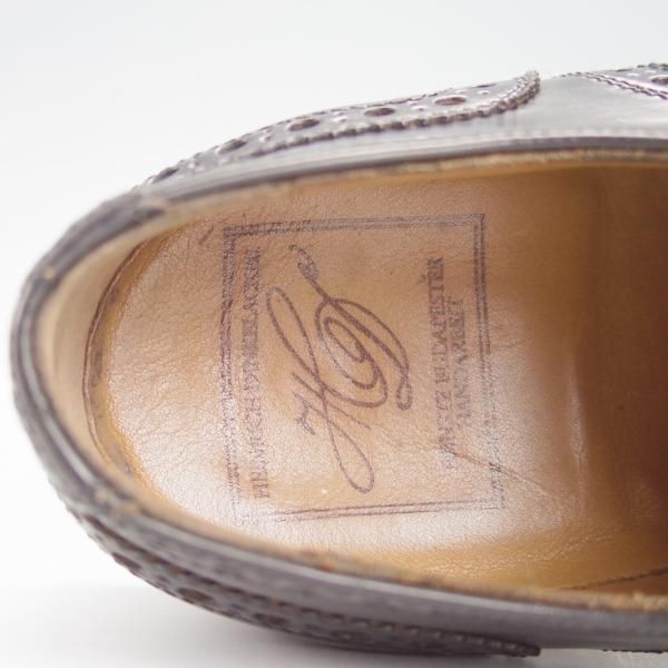 極美品★(独)ハインリッヒ・ディンケラッカー SIZE 6.5【現行定価￥193,600-★コードバン仕様/RIO/リオ】黒/Heinrich Dinkelacker★g464