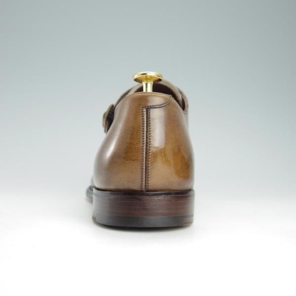 極上★(英)チーニー 9.5F【(英)Herring Shoes別注★ATTLEE/11028ラスト】ダブルモンク/カーフ/茶/メンズ/CHEANEY★g465