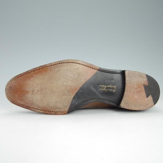 極上★(英)チーニー 9.5F【(英)Herring Shoes別注★ATTLEE/11028ラスト】ダブルモンク/カーフ/茶/メンズ/CHEANEY★g465