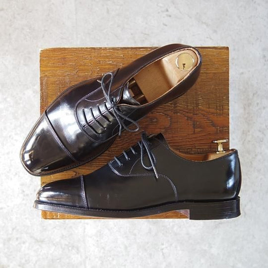 極美品★(英)グレンソン 6.5F【定価￥74,800-★G-ONEライン/LONDON】ロンドン/22346/G1/ストレートチップ/カーフ/黒/GRENSON★g466