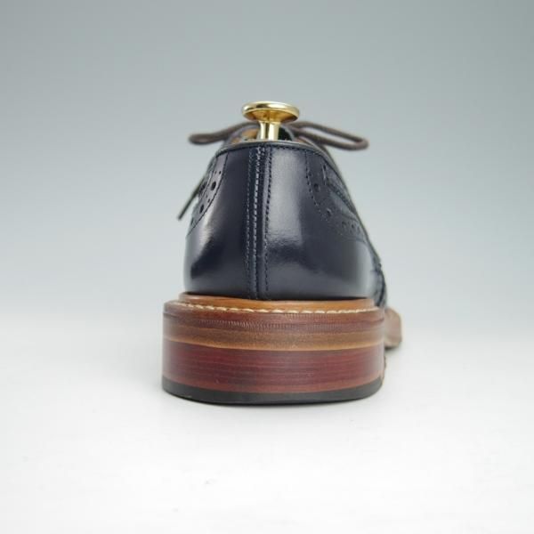 極上★トリッカーズ SIZE 6.5【バートン同系モデル★M6973/カントリーシューズ】カーフ/紺/フルブローグ/短靴/メンズ/Tricker's★g469