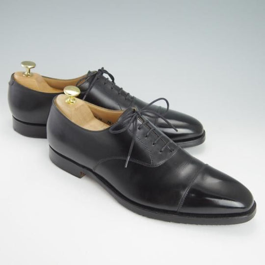 美品★クロケット&ジョーンズ 7.5E【★(英)ポールスミス別注/Paul Smith】348ラスト/ストレートチップ/カーフ/黒/Crockett&Jones★g471