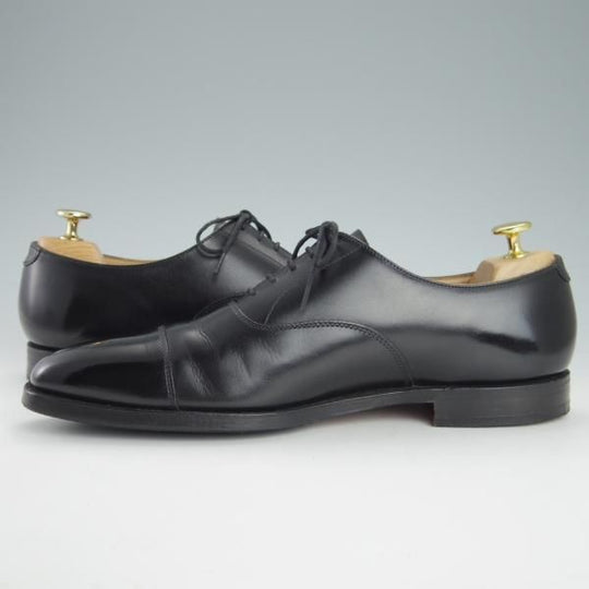 美品★クロケット&ジョーンズ 7.5E【★(英)ポールスミス別注/Paul Smith】348ラスト/ストレートチップ/カーフ/黒/Crockett&Jones★g471