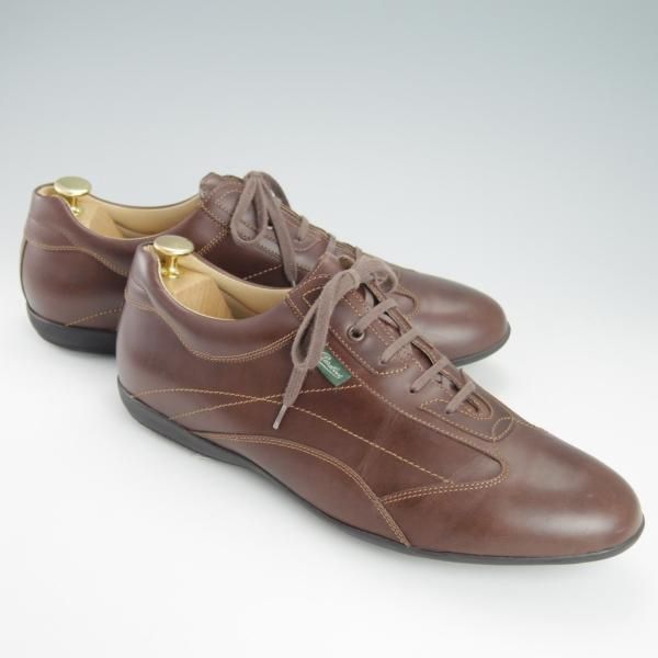 極上★パラブーツ SIZE 9【定価￥41,800-★Estoril/カーフ】スニーカー/レザーシューズ/茶/メンズ/Paraboot★g473
