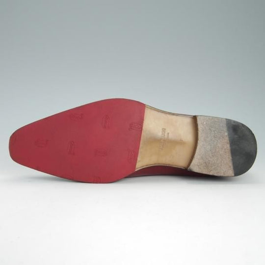 美品★(スペイン製)マグナーニ SIZE 41【★ボロネーゼ製法/オックスフォードシューズ】16614/カーフ/赤茶/メンズ/MAGNANNI★g474