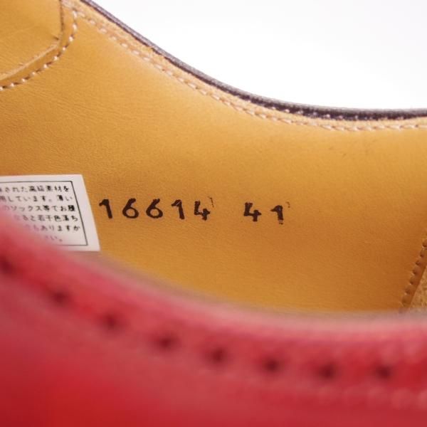 美品★(スペイン製)マグナーニ SIZE 41【★ボロネーゼ製法/オックスフォードシューズ】16614/カーフ/赤茶/メンズ/MAGNANNI★g474