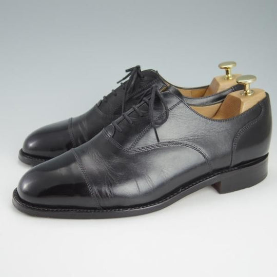 極上★(英)SANDERS/サンダース 8F【★Cheam/7204B】ストレートチップ/カーフ/黒/メンズ★g475