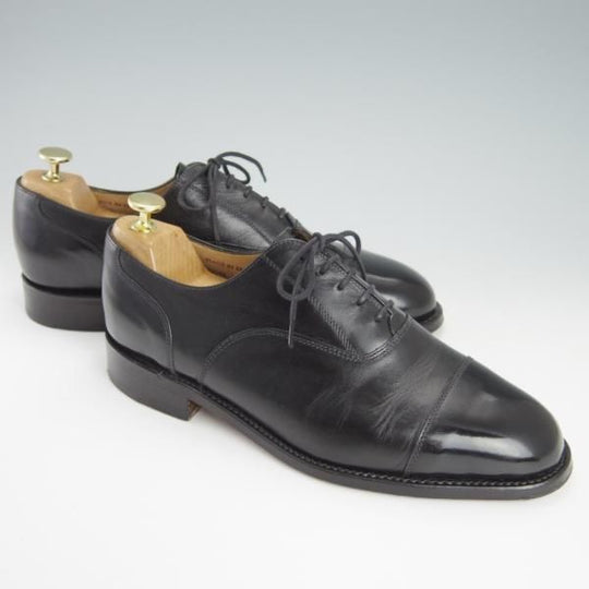 極上★(英)SANDERS/サンダース 8F【★Cheam/7204B】ストレートチップ/カーフ/黒/メンズ★g475