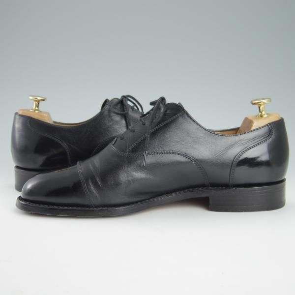 極上★(英)SANDERS/サンダース 8F【★Cheam/7204B】ストレートチップ/カーフ/黒/メンズ★g475