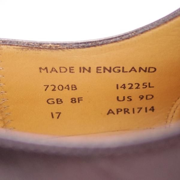 極上★(英)SANDERS/サンダース 8F【★Cheam/7204B】ストレートチップ/カーフ/黒/メンズ★g475