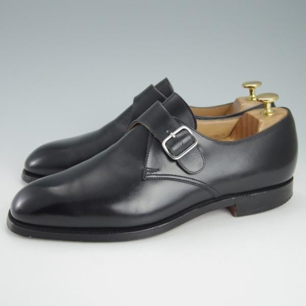 極上★クロケット&ジョーンズ 8F【★GROSVENOR/248ラスト】モンクストラップ/カーフ/黒/メンズ/Crockett&Jones★g476