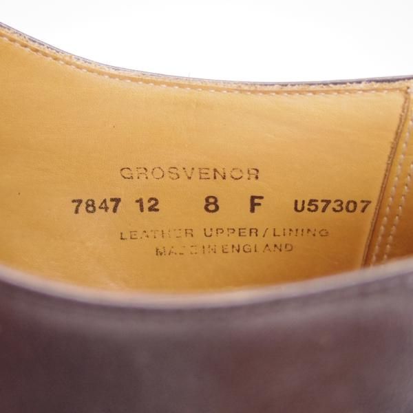 極上★クロケット&ジョーンズ 8F【★GROSVENOR/248ラスト】モンクストラップ/カーフ/黒/メンズ/Crockett&Jones★g476