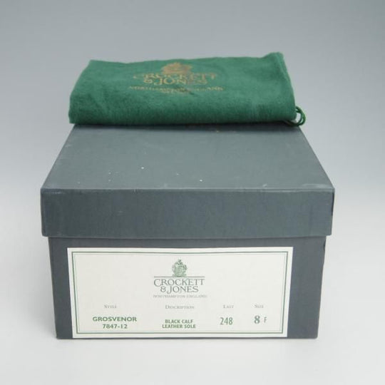 極上★クロケット&ジョーンズ 8F【★GROSVENOR/248ラスト】モンクストラップ/カーフ/黒/メンズ/Crockett&Jones★g476