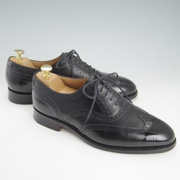 極上★トリッカーズ SIZE 8【貴重★ドレスライン/EPSOM/9524】フルブローグ/カーフ/黒/メンズ/エプソン/Tricker's★g477