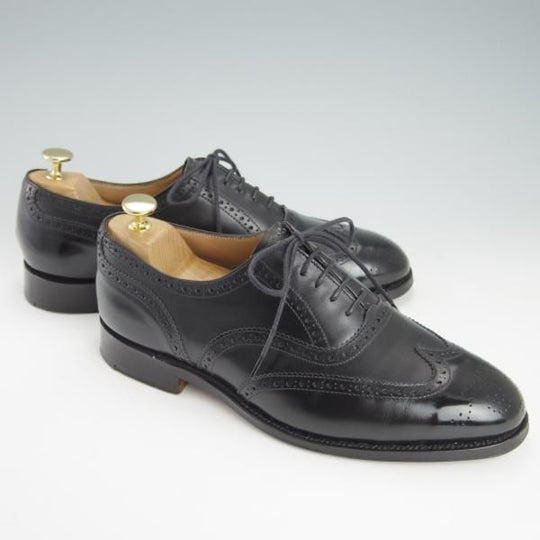 極上★トリッカーズ SIZE 8【貴重★ドレスライン/EPSOM/9524】フルブローグ/カーフ/黒/メンズ/エプソン/Tricker's★g477