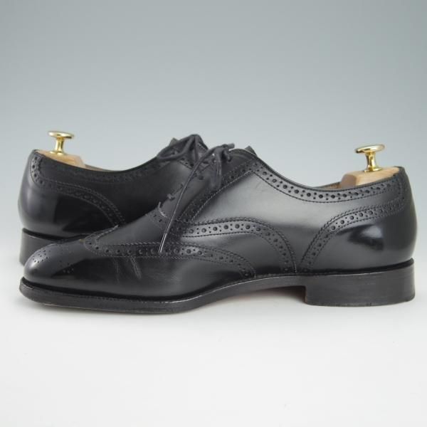 極上★トリッカーズ SIZE 8【貴重★ドレスライン/EPSOM/9524】フルブローグ/カーフ/黒/メンズ/エプソン/Tricker's★g477