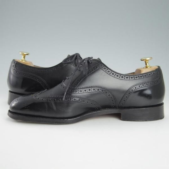 極上★トリッカーズ SIZE 8【貴重★ドレスライン/EPSOM/9524】フルブローグ/カーフ/黒/メンズ/エプソン/Tricker's★g477