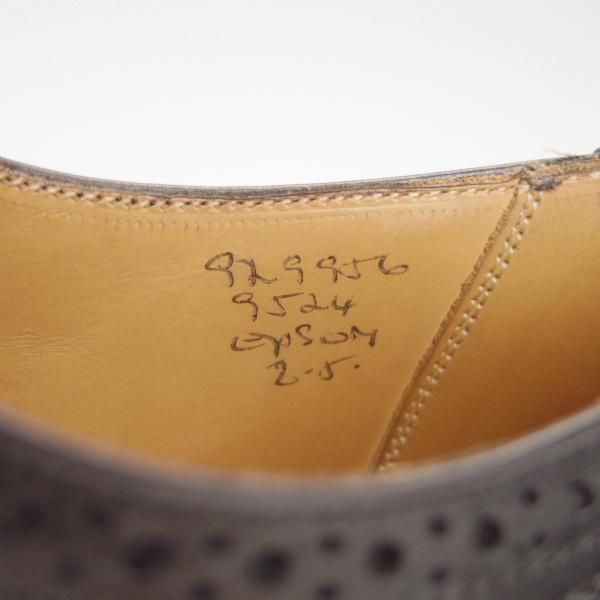 極上★トリッカーズ SIZE 8【貴重★ドレスライン/EPSOM/9524】フルブローグ/カーフ/黒/メンズ/エプソン/Tricker's★g477