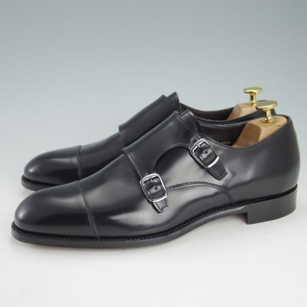 未使用★(英)チーニー 8F【定価￥75,900-★EDMUND/125ラスト】エドモンド/ダブルモンク/ポリッシュレザー/黒/メンズ/CHEANEY★g478