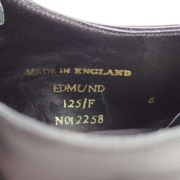 未使用★(英)チーニー 8F【定価￥75,900-★EDMUND/125ラスト】エドモンド/ダブルモンク/ポリッシュレザー/黒/メンズ/CHEANEY★g478