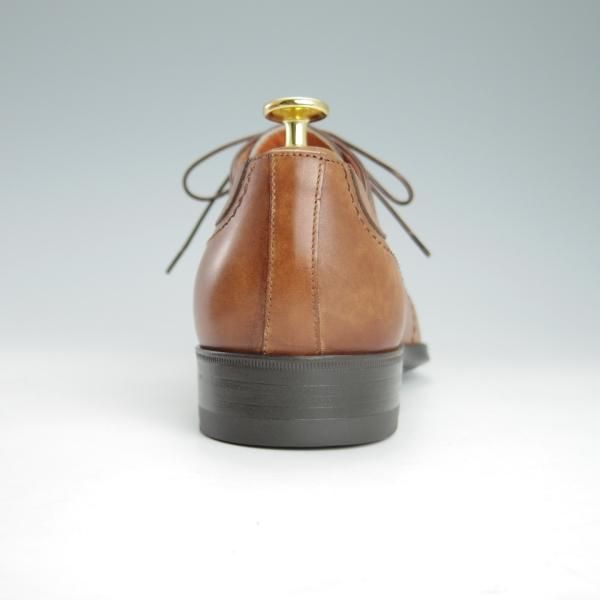 未使用★(伊)サントーニ SIZE 7【★ブラインドブローグ/15578】カーフ/薄茶/メンズ/Santoni★g479