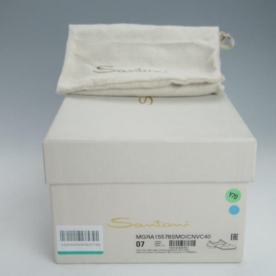 未使用★(伊)サントーニ SIZE 7【★ブラインドブローグ/15578】カーフ/薄茶/メンズ/Santoni★g479