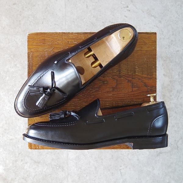 未使用★(米)アレンエドモンズ 8D【現行定価7.5万円程度★Acheson/タッセルローファー】カーフ/黒/メンズ/ALLEN EDMONDS★g480
