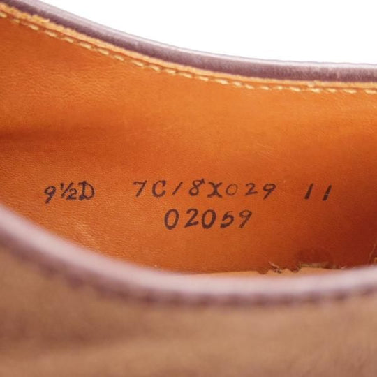 未使用★オールデン 9.5D【定価10万円程度★ブルックスブラザーズ別注/02059】ストレートチップ/スエード/BROOKS BROTHERS/Alden★g481