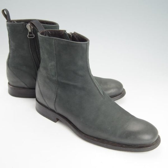 極上★BUTTERO/ブッテロ SIZE 39【同系モデル定価6万円程度★サイドジップブーツ/ヌバック】黒〜グレー系/メンズ★g483