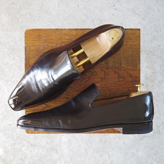 極上★(スペイン製)マグナーニ SIZE 41【モデル定価￥58,300-★スリッポン/13173】270-BOLラスト/ローファー/黒/MAGNANNI★g485