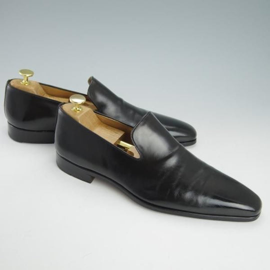 極上★(スペイン製)マグナーニ SIZE 41【モデル定価￥58,300-★スリッポン/13173】270-BOLラスト/ローファー/黒/MAGNANNI★g485