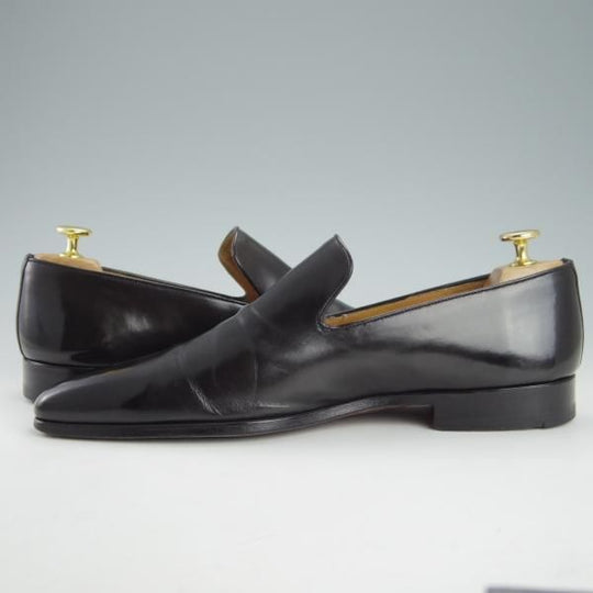 極上★(スペイン製)マグナーニ SIZE 41【モデル定価￥58,300-★スリッポン/13173】270-BOLラスト/ローファー/黒/MAGNANNI★g485