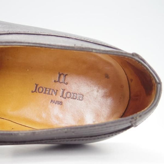 ★ジョンロブ 5.5E【貴重★ビンテージ年代の初期BARROS/バロス】PARISロゴ/292ラスト/Uチップ/カーフ/黒/メンズ/JOHN LOBB★g487