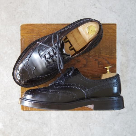 極上★トリッカーズ SIZE 5【定価￥84,700-★BOURTON/バートン】5633/カントリーシューズ/短靴/カーフ/黒/メンズ/Tricker's★g489